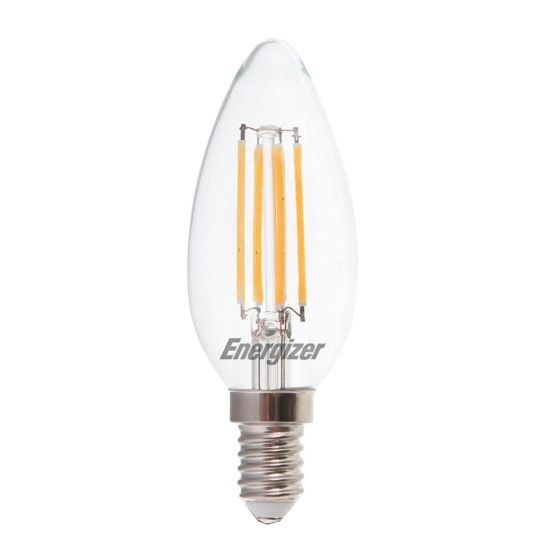Energizer S12856 LED E14 Candle Filament Dimmable Bulb Warm White 