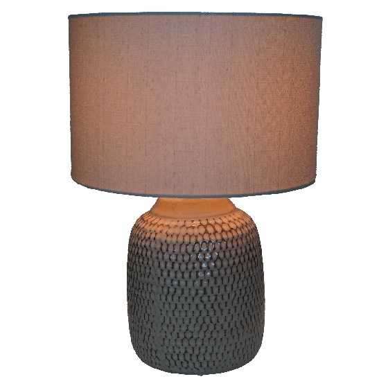 Falmouth Grey Table Lamp