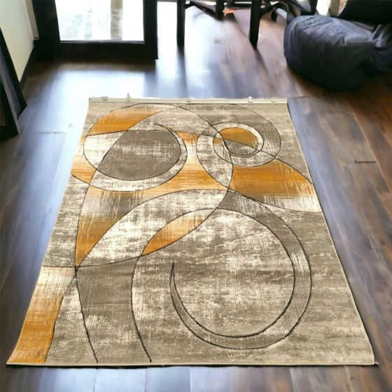 Galaxy Gold Abstract Rug