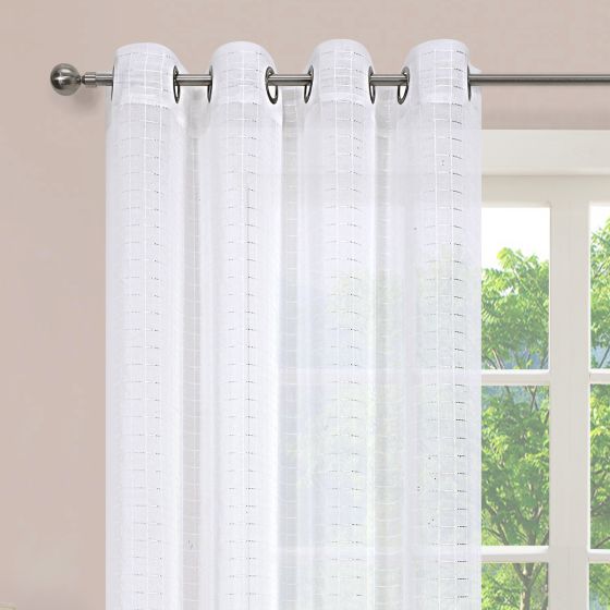 Gina White Eyelet Voile Panel