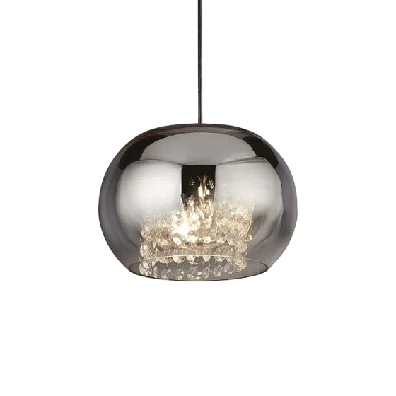 Glass Rose Chrome Shade