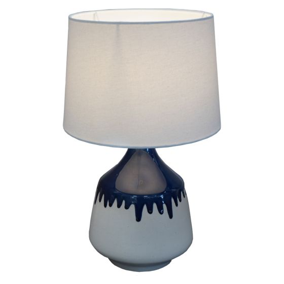 Glaze Navy Table Lamp