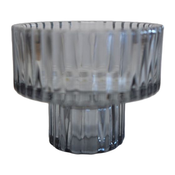 Two Sided Glass Candle Holder