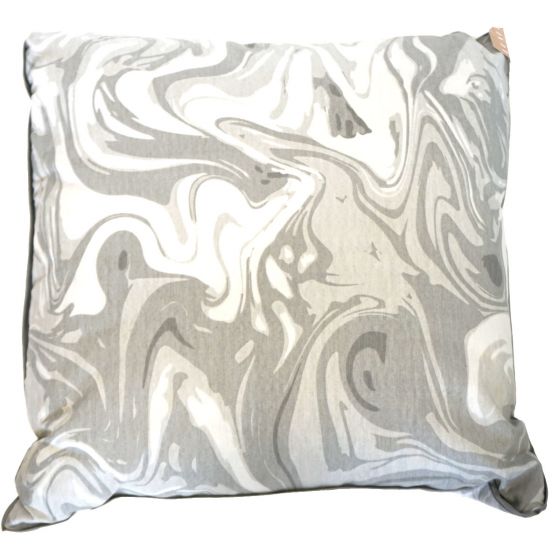 Grey Marble Filled Cushion 
