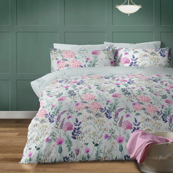 Harlow Pink Cotton Mix Duvet Cover Set 