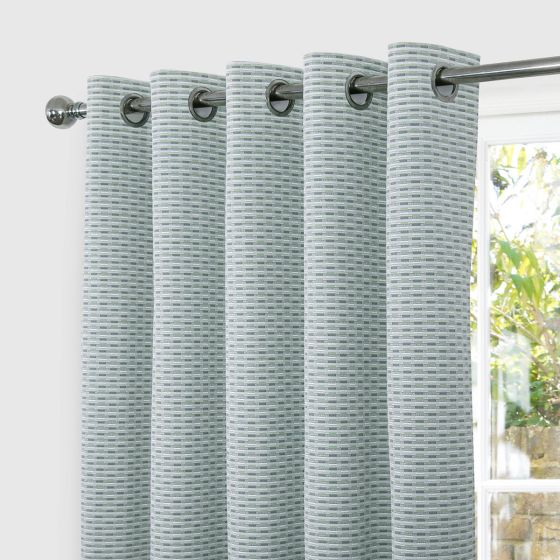 Hartford Green Blackout Ready Made Eyelet Curtains