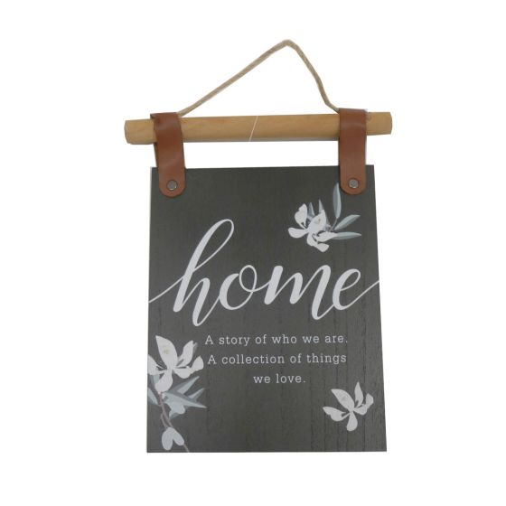 Hanging Home Plaque Black