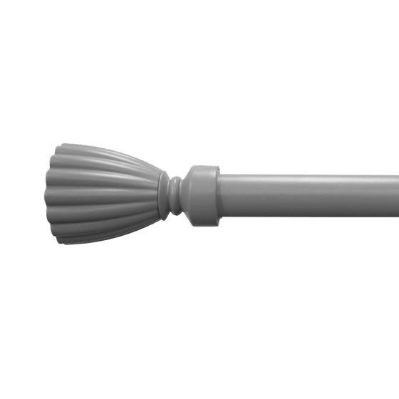 25/28mm Kai Grey Extendable Curtain Pole