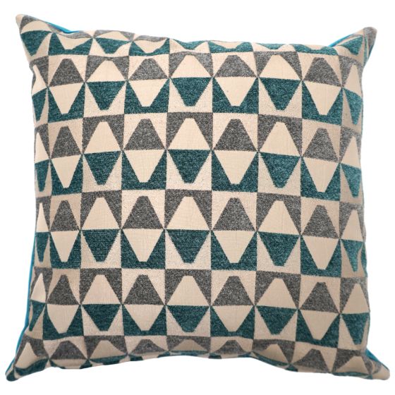 Kaleidoscope Teal Filled Cushion 