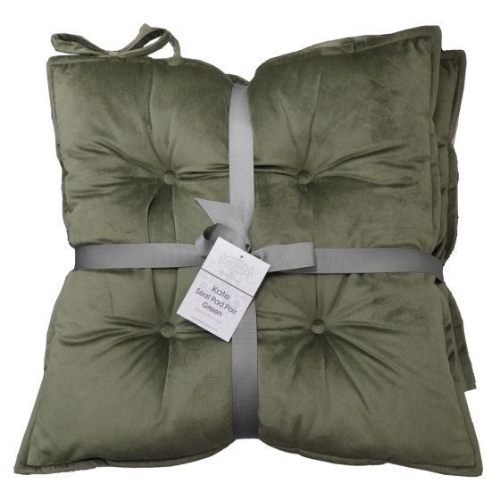 Kate Green Seat Pad Pair