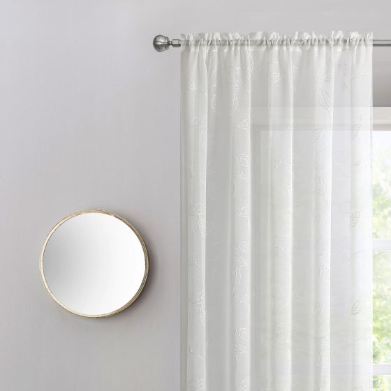 Leaf Cream Voile Panel