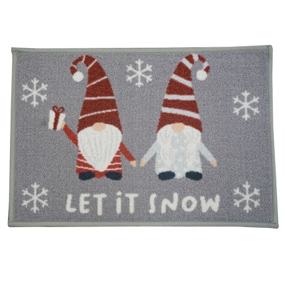 Let It Snow Christmas Door Mat
