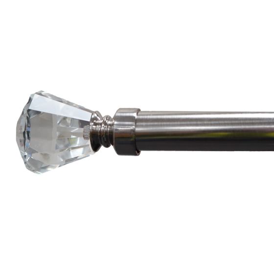 28mm Lucerne Stainless Steel Fixed Curtain Pole