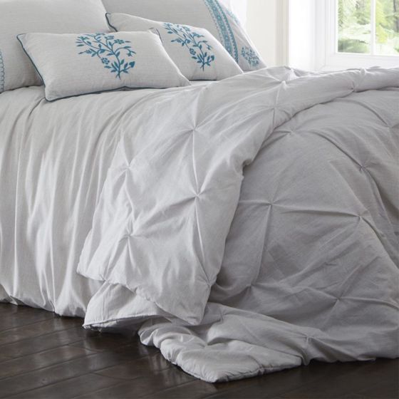 Louisianna Grey Bed Spread 200x230cm