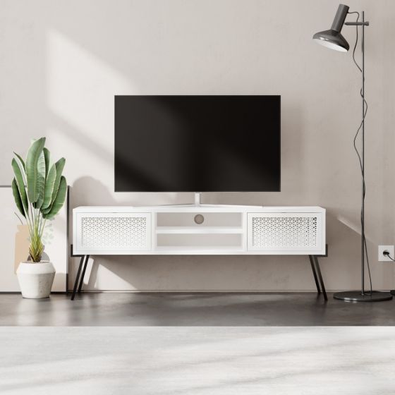 Naive White TV Stand