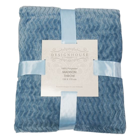 Madison Blue Throw 130x170cm