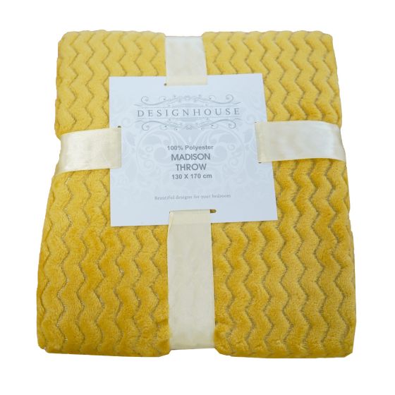 Madison Throw Ochre 130x170cm