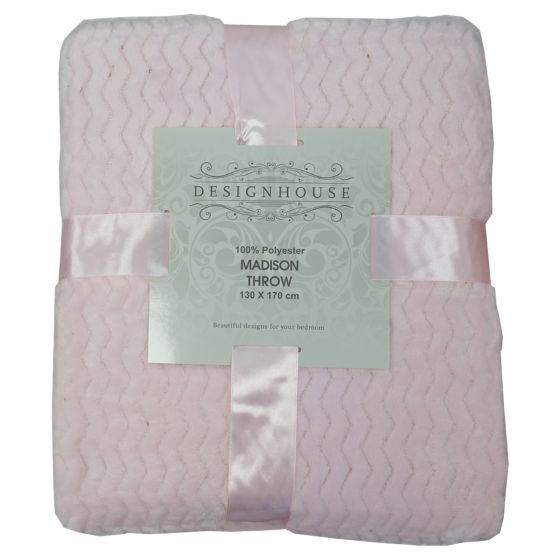Madison Pink Throw 130x170cm