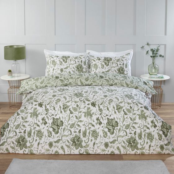 Marcie Sage Cotton Rich Duvet Set
