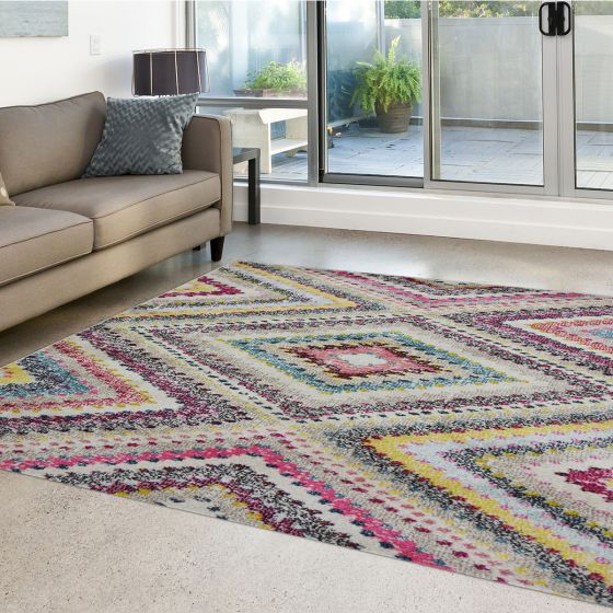 Miami Tribal Pink Rug