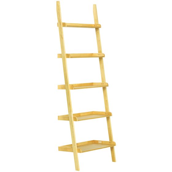Milt Leaning Natural Bookcase