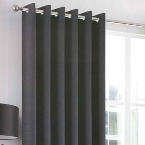 Napoli Eyelet Grey Blackout Eyelet Curtains