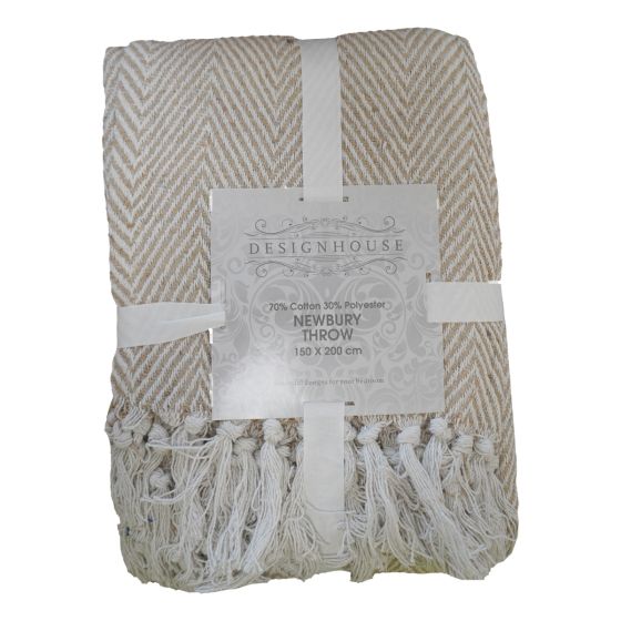Newbury Natural Throw 150x200cm