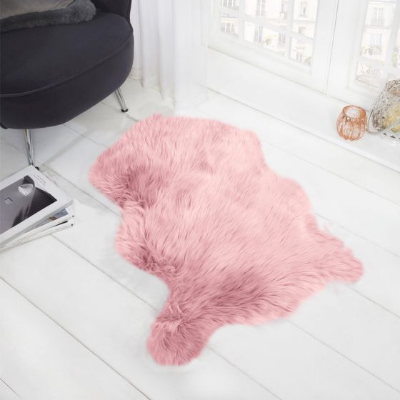 Faux Sheepskin Blush Rug