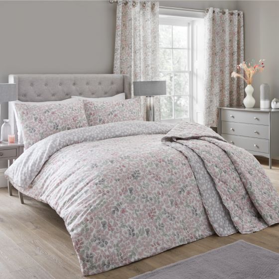 Olivia Blush Cotton Rich Duvet Set