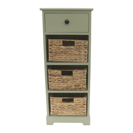 Oxford Green 4 Drawer Unit