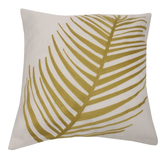 Palm Ochre Filled Cushion