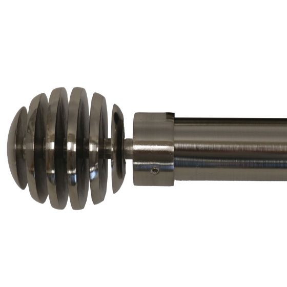 25/28mm Perth Gun Metal Extendable Curtain Pole