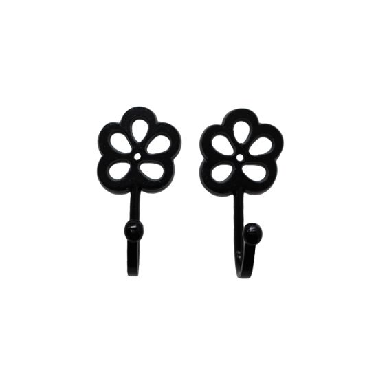 Petal Black Hook Pair