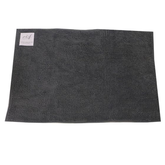 Phoebe Charcoal Bath Mat
