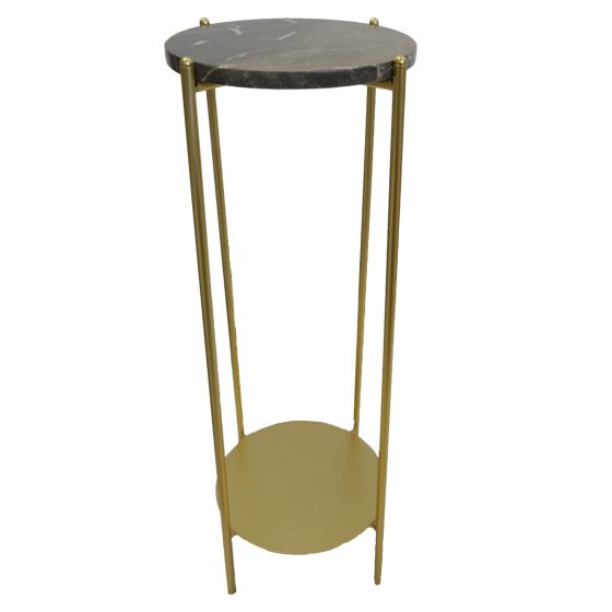 Marble & Gold Plant Table