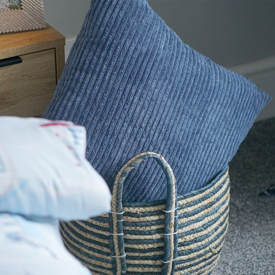 Plush Navy Cushion Cover