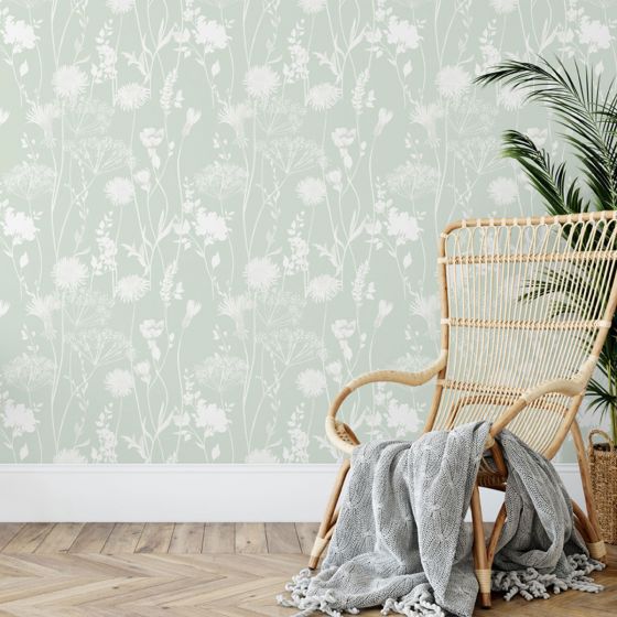 Meadow Mint Wallpaper Roll