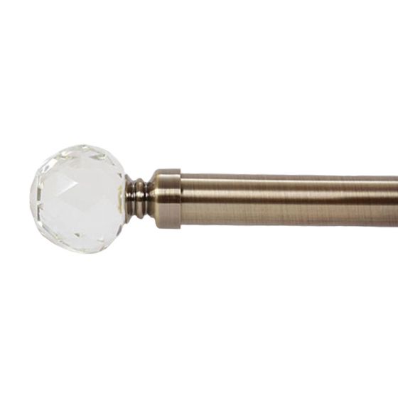 28mm Garda Antique Brass Curtain Pole