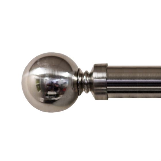 25/28mm Ball Eyelet Stainless Steel Curtain Pole