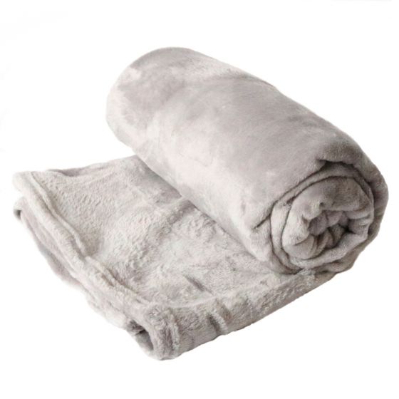 Soft Touch Silver Throw