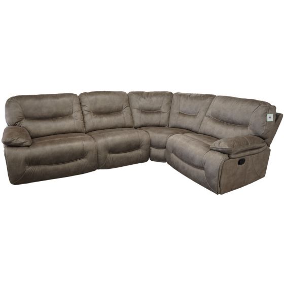 Ascari Brown Corner Recliner Sofa