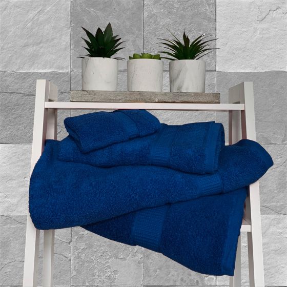 500GSM Zero Twist Navy Signature Cotton Towel Range