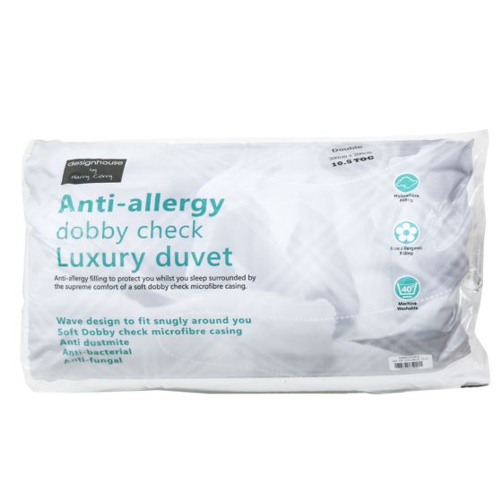 Anti-Allergy Dobby Check 10.5 Tog Duvet