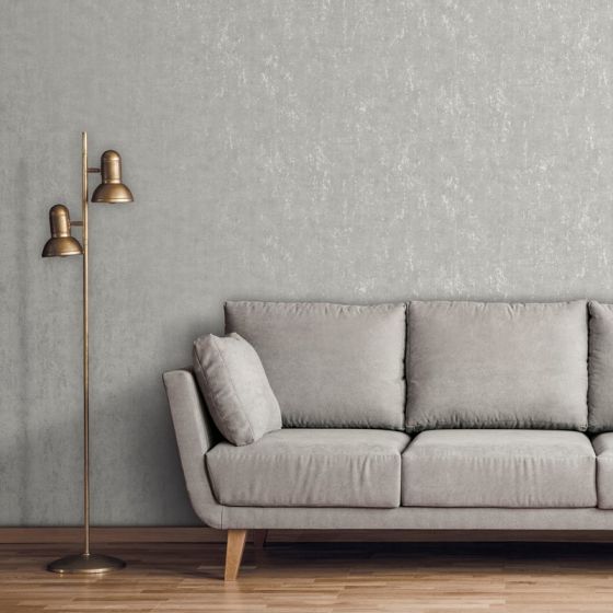 Tulsa Texture White & Grey Wallpaper