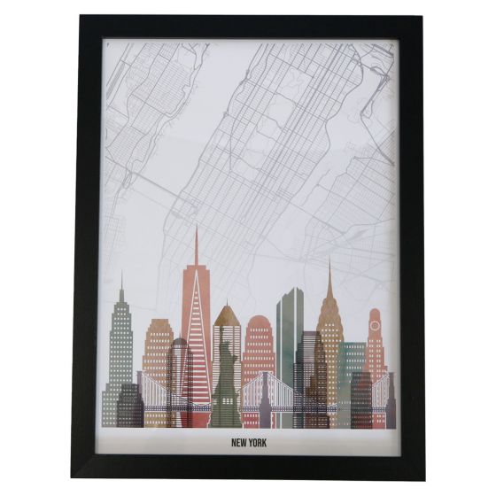 New York Skyline Framed Print
