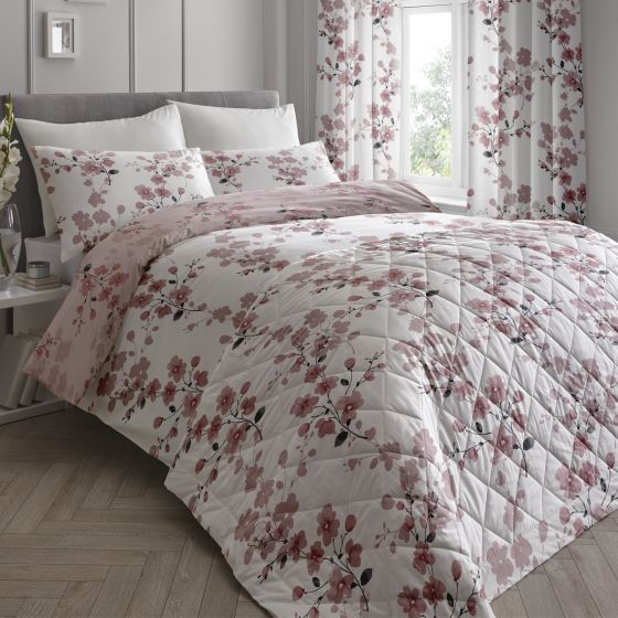 Nadia Blush Cotton Rich Duvet Set