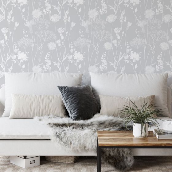 Meadow Grey Wallpaper Roll