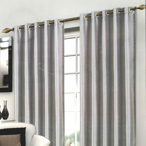 Wessex Silver Eyelet Curtain