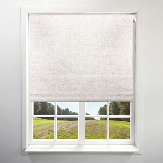 Blackout Light Linen Roller Blind