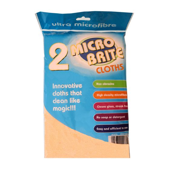 Micro Brite Micro Fibre Cloths 2 Pack